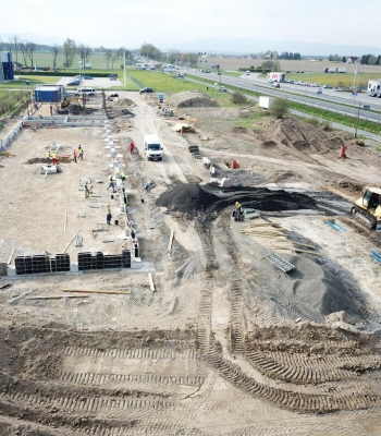 Budowa budynku biurowo-magazynowego wraz z infrastrukturą towarzyszącą